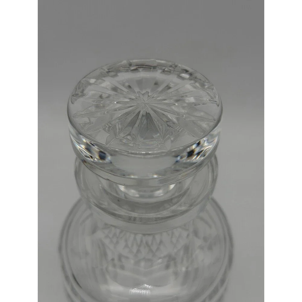 Vintage Waterford Crystal Ireland Cut Glass Etched Spirit Decanter w/Stopper
